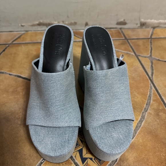 Primark by  “Rita Ora” Blue denim platform - Picture 2 of 4